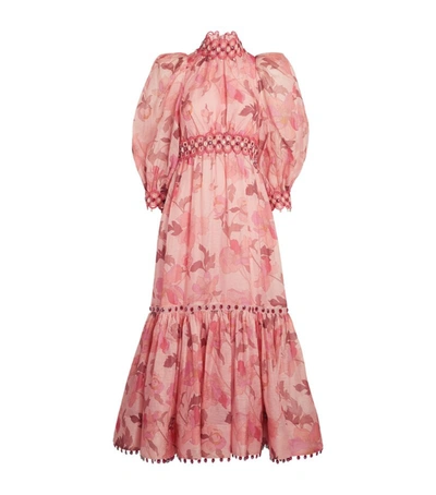 Shop Zimmermann Concert Rouleau Gown In Pink