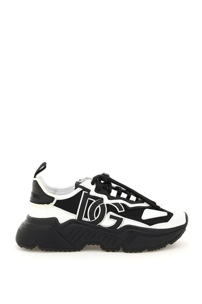 Shop Dolce & Gabbana Daymaster Sneakers In White,black