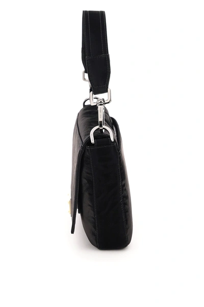 Shop Dolce & Gabbana Samboil Nylon Shoulder Bag In Black
