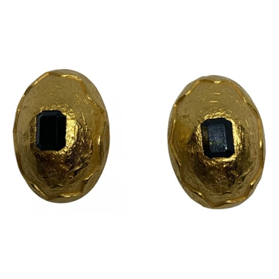 Pre-owned Balenciaga Earrings In Gold