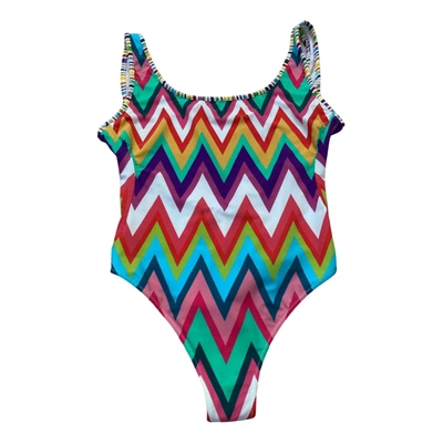 Pre-owned Missoni One-piece Swimsuit In Multicolour