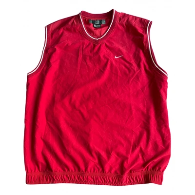 Pre-owned Nike Vest In Red