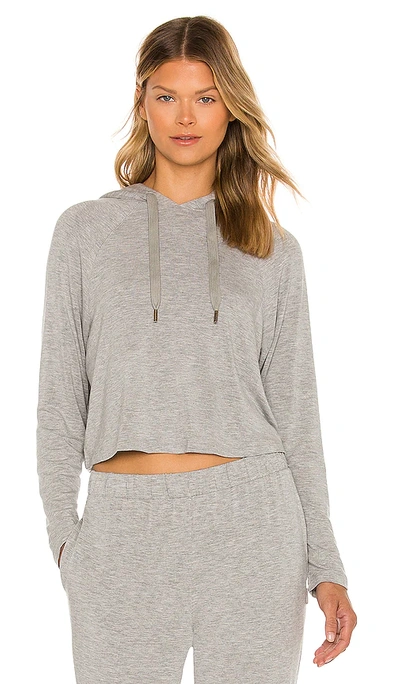 Shop Calvin Klein Underwear Long Sleeve Hoodie In Grey