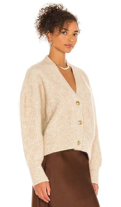 Anine Bing Maxwell Mohair & Wool Blend Cardigan Sweater In Oat | ModeSens