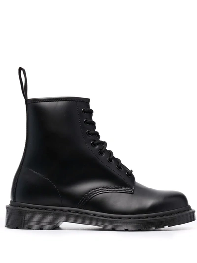 Shop Dr. Martens' Mono Smooth-leather Ankle Boots In Schwarz