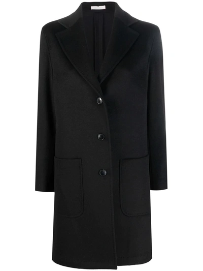 Saulina Alice Single-breasted Cashmere Coat In Schwarz