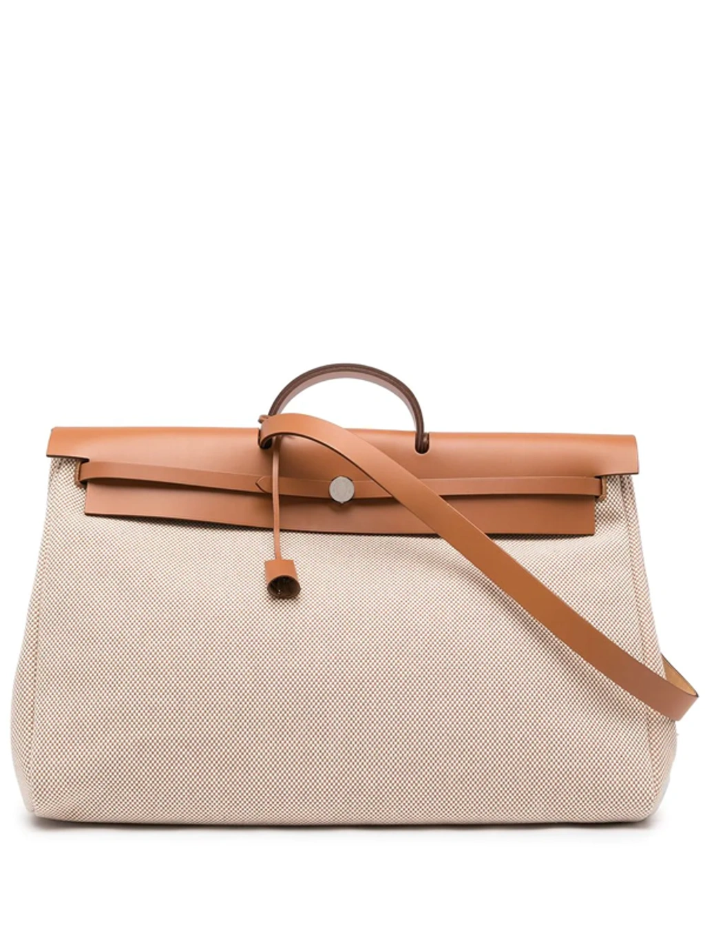 Pre owned Hermes 2019 Herbag 50 Two way Bag In White ModeSens