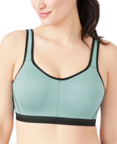 Shop Wacoal U'sport Breathable Mesh-panel Sports Bra 855229 In Storm