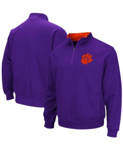 Shop Colosseum Men's Purple Clemson Tigers Tortugas Logo Quarter-zip Pullover Jacket