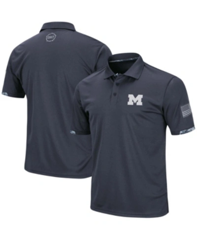 Shop Colosseum Men's Charcoal Michigan Wolverines Oht Military-inspired Appreciation Digital Camo Polo Shirt