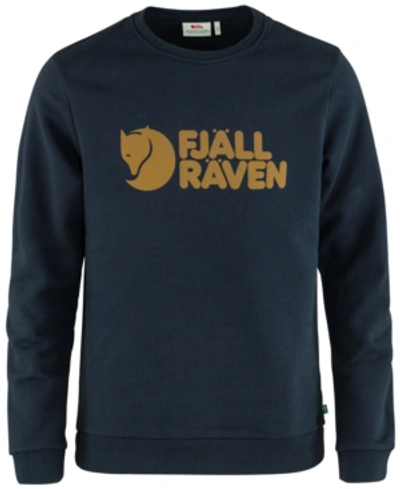 Shop Fjall Raven Men's Logo-print Sweatshirt In Dark Navy