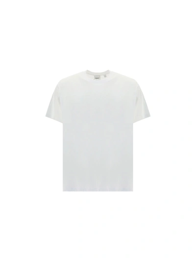 Shop Burberry Men's White Other Materials T-shirt