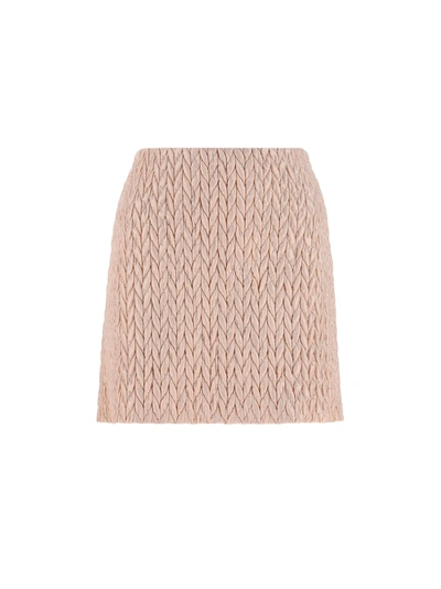 Shop Miu Miu Women's Pink Other Materials Skirt
