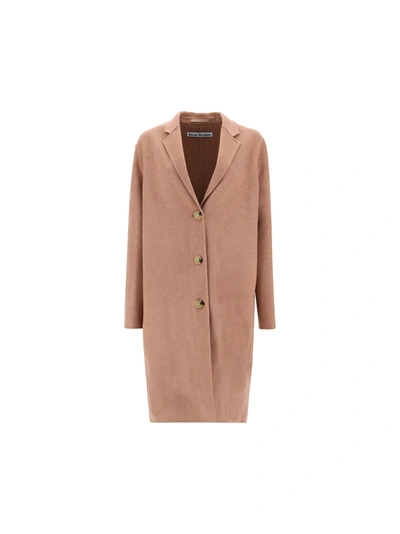 Shop Acne Studios Women's Beige Other Materials Coat