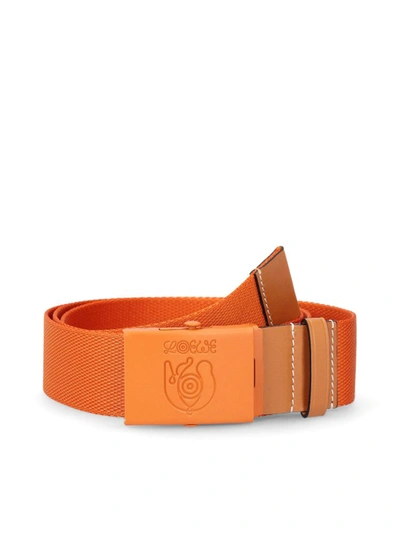 Shop Loewe Men's Orange Other Materials Belt