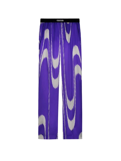 Shop Tom Ford Trouser In Purple