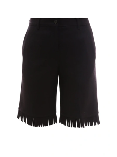 Shop Burberry Bermuda Shorts In Black