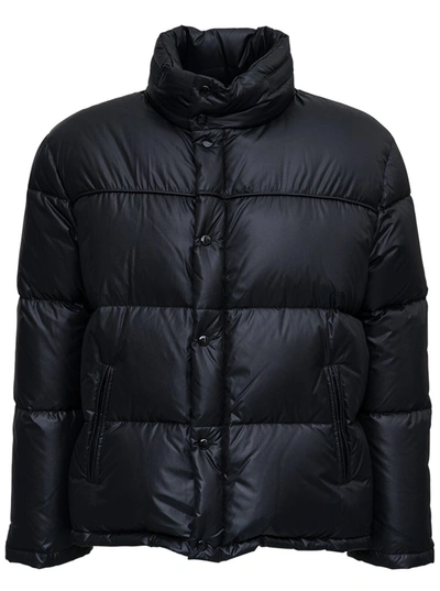 Shop Saint Laurent Doudoune Black Nylon Down Jacket