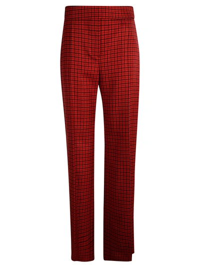 Shop Alexandre Vauthier Check Houndstooth Trousers In Red