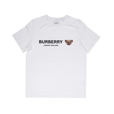 Shop Burberry Bear Boy T-shirt In White