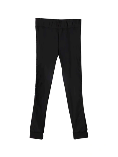 Shop Fendi Black Leggings In Nero