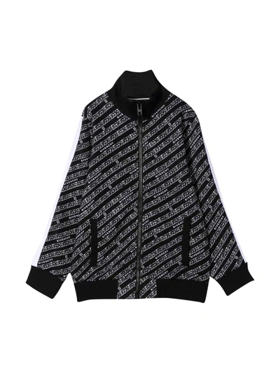 Shop Givenchy Black Sweatshirt In Nero/bianco