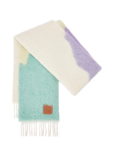 Shop Loewe Multicolor Motif Scarf