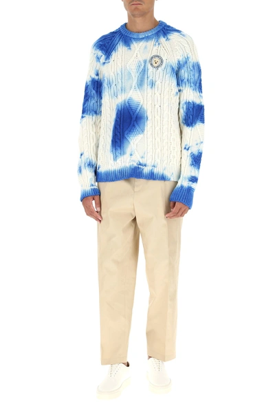 Shop Alanui Two-tone Wool Sweater  Multicoloured  Uomo S