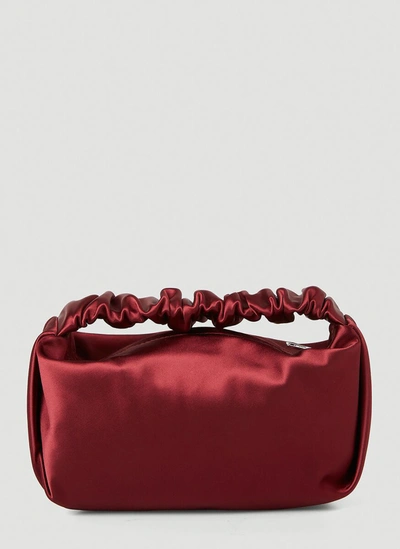 Shop Alexander Wang Scrunchie Mini Handbag In Red