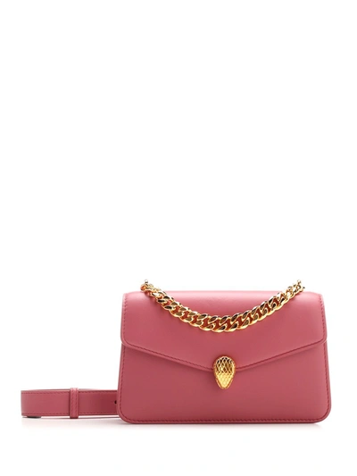 Serpenti Forever Pochette Shoulder Bag In Pink