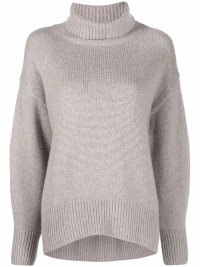 Arch4 Roll-neck Cashmere Jumper In 中性色