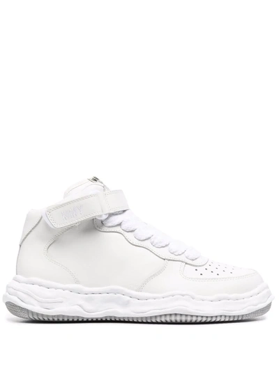 Shop Miharayasuhiro Wayne High-top Sneakers In White