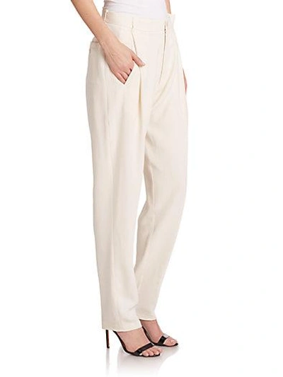 Shop Just Cavalli Pleated Pants In Natural