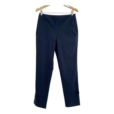 Pre-owned Donna Karan Straight Pants In Blue