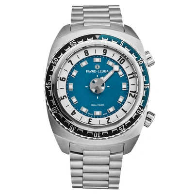 Shop Favre Leuba Raider Harpoon Mens Automatic Watch 00.10101.08.52.20 In Black / Blue