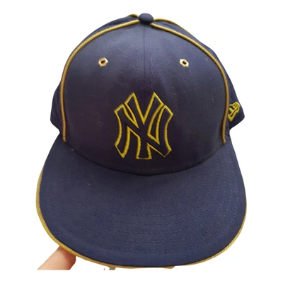 NEW ERA Pre-owned Cloth Hat In Blue