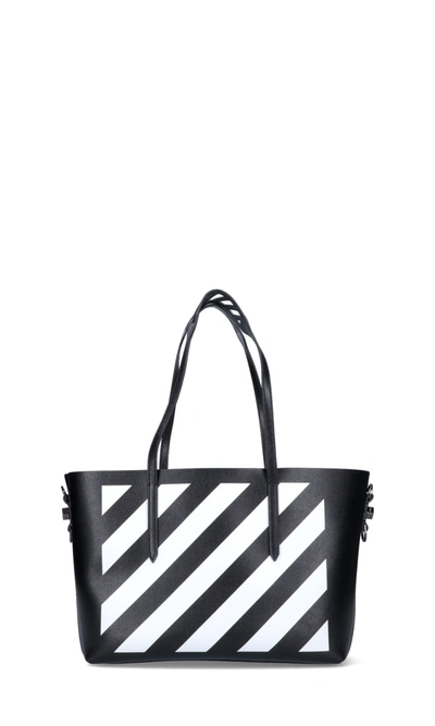 Shop Off-white "diag" Tote Bag In Black