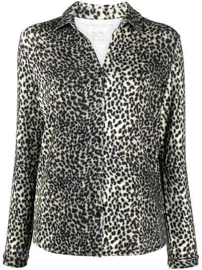 Shop Majestic Leopard-print Shirt In Neutrals