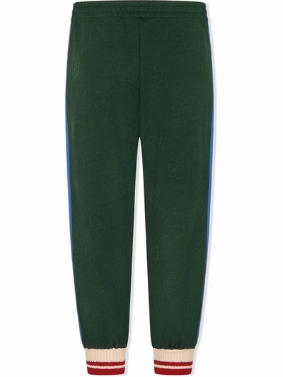 Shop Gucci Interlocking G Track Trousers In Green