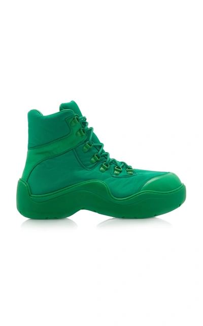 Shop Bottega Veneta Puddle Bomber Boots In Green