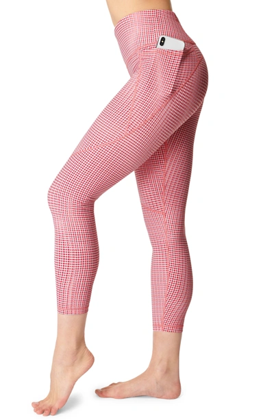 Shop Sweaty Betty Power Pocket Workout Leggings In Pink Sb Move Print