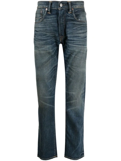 Shop Ralph Lauren Rrl Straight-leg Jeans In Blau