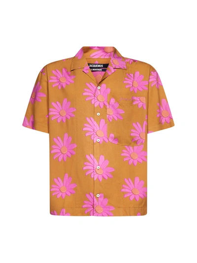Shop Jacquemus Shirt In Print 3d Flowers