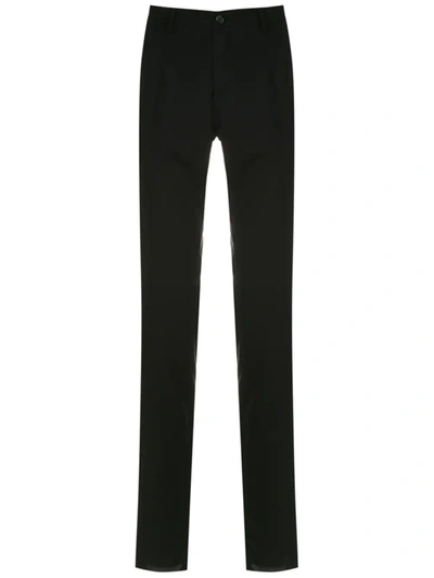 Shop Dolce & Gabbana Straight Tailored Trousers In Black