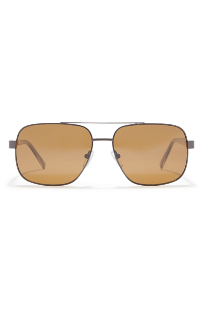 Shop Ted Baker 58mm Pilot Sunglasses In Slate Grey