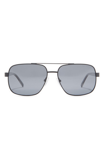 Shop Ted Baker 58mm Pilot Sunglasses In Black