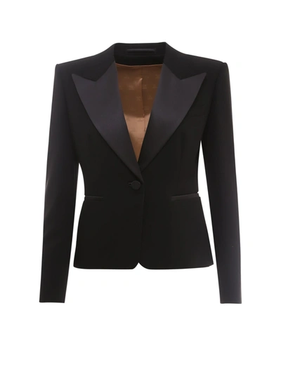 Shop Max Mara Martin Single Breasted Blazer In Black