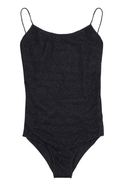 Shop Oseree Oséree Maillot Lurex One In Black