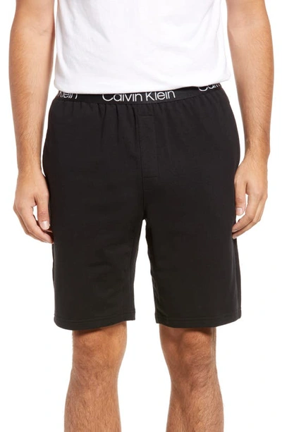 Shop Calvin Klein Sleep Shorts In Black