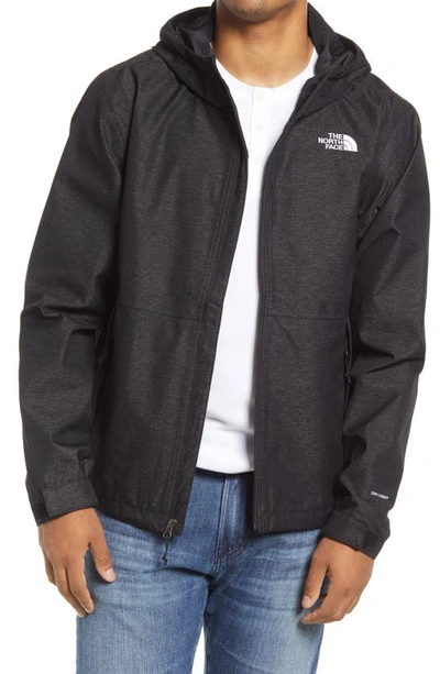 Millerton Waterproof Hooded Jacket In Tnf Black Heather